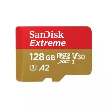 WESTERN DIGITAL Extreme Micro SDXC 128 GB + adattatore SD 190 MB/s 90 MB/s A2 C10 V30 UHS-I U3
