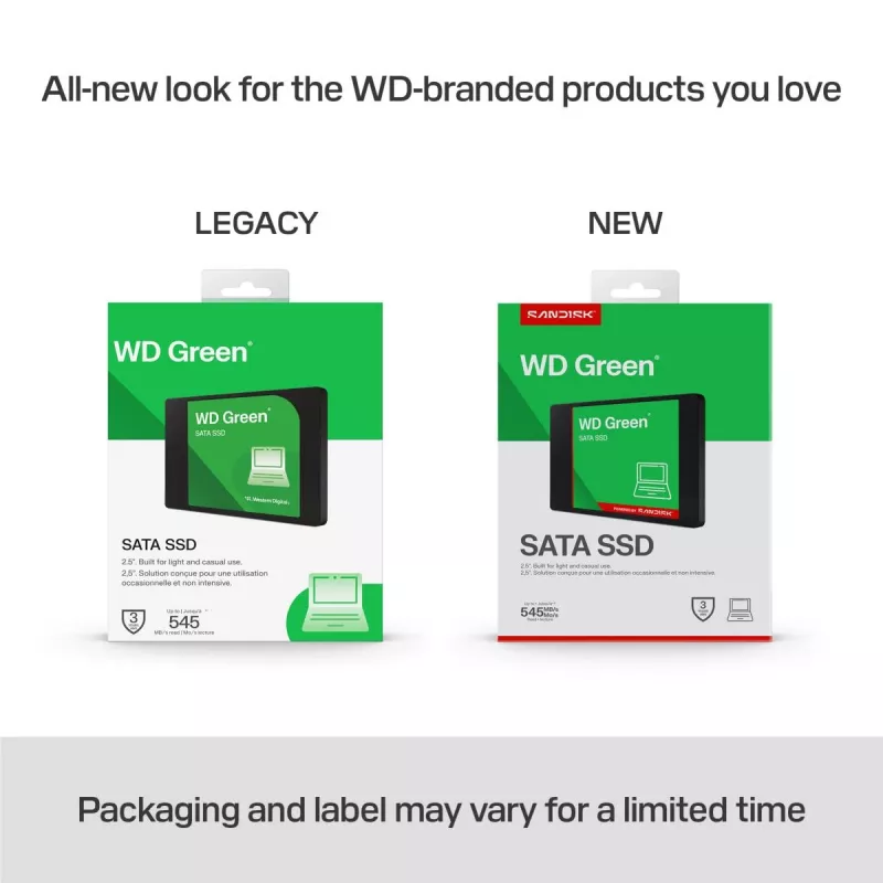 WESTERN DIGITAL SSD - WD Green - 1 TB - SATA 6 Gb/s - case 2,5