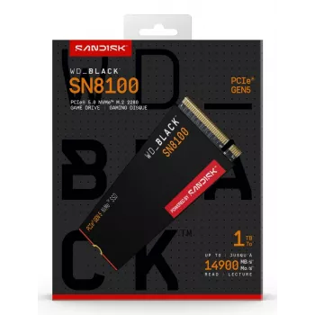 SSD Western Digital 1 TB M.2 PCI Express 5.0 nero SN8100