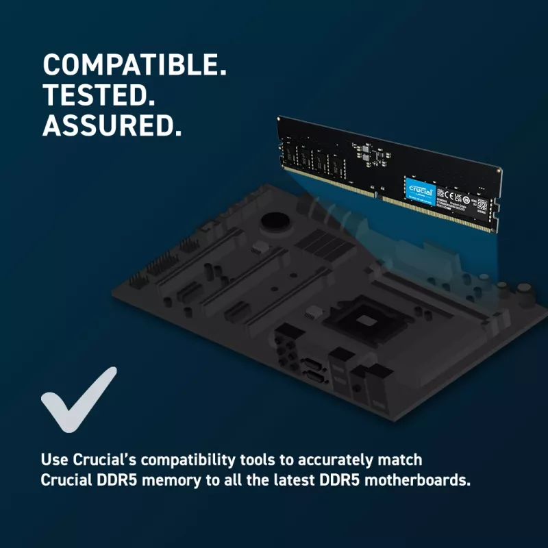 16 GB Crucial DIMM 5600 (2x 8 GB) Dual-Kit (nero, CT2K8G56C46U5, INTEL XMP, AMD EXPO)