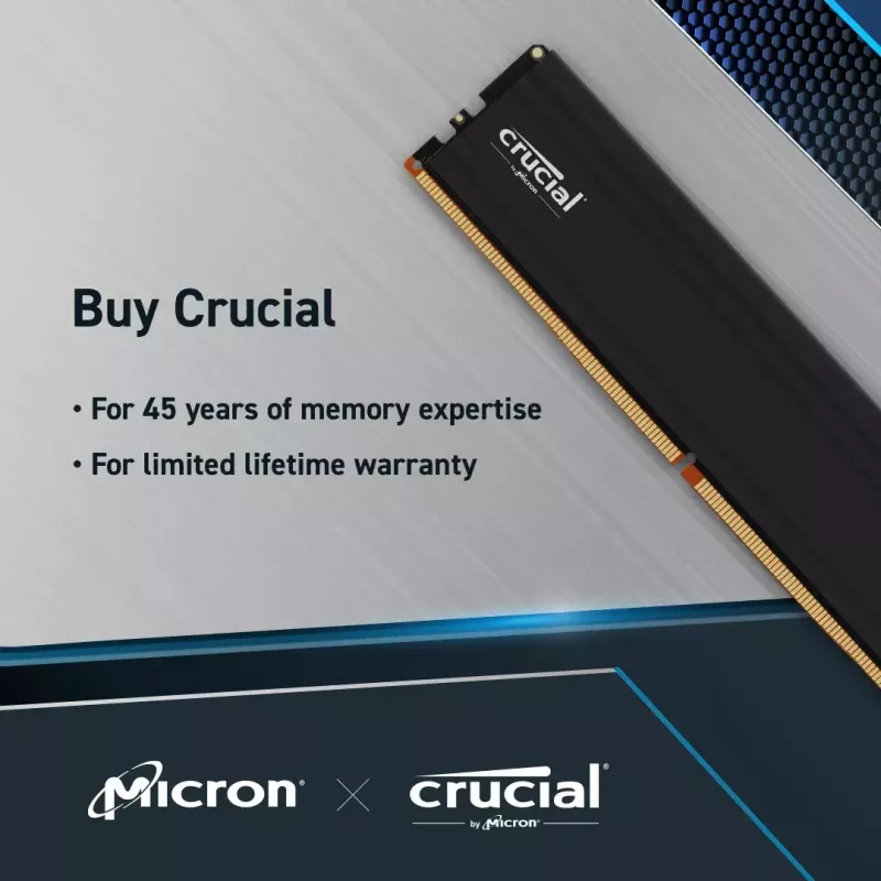 Crucial Pro CP32G56C46U5 modulo di memoria 32 GB 1 x 32 GB DDR5 288-pin DIMM