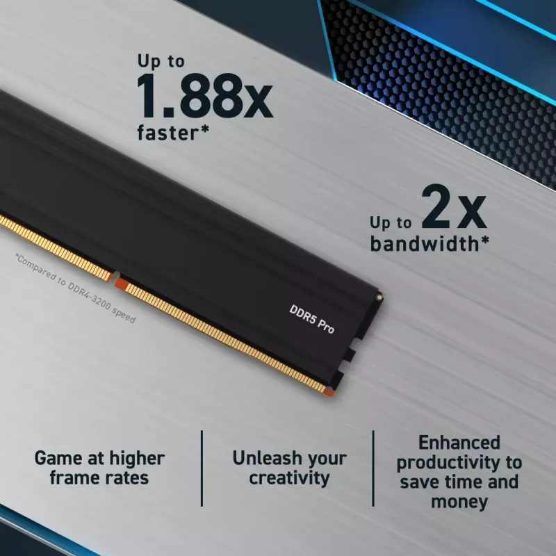Crucial Pro CP32G56C46U5 modulo di memoria 32 GB 1 x 32 GB DDR5 288-pin DIMM