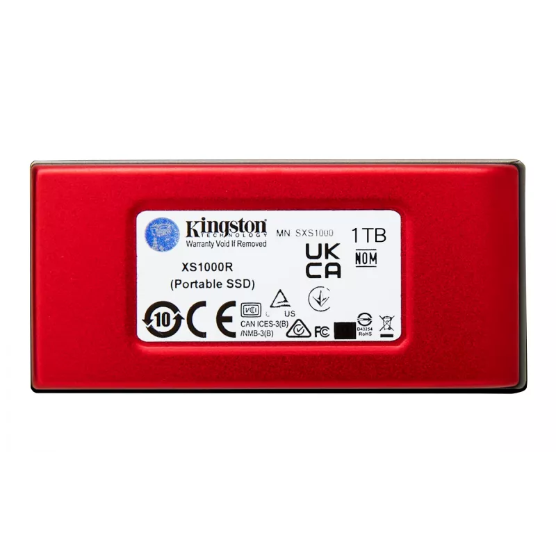 Kingston Technology 1TB XS1000 rosso unità a stato solido portatile esterna USB 3.2 Gen 2