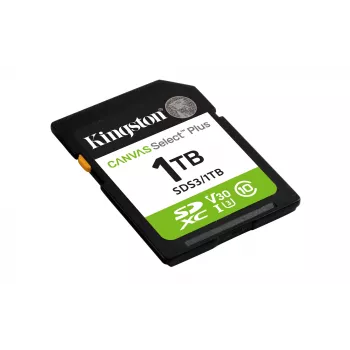 Scheda di memoria SD KINGSTON Canvas Select Plus Gen3 1TB SDXC UHS-I V30 U3 Class 10, 150 MB/s