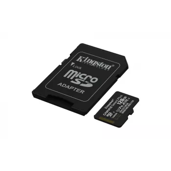 Kingston Technology 128GB microSDXC Canvas Select Plus Gen3 150MB/s A1 scheda + adattatore