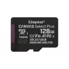Kingston Technology 128GB microSDXC Canvas Select Plus Gen3 150MB/s A1 scheda + adattatore