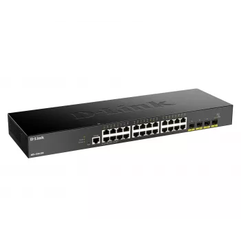 D-Link Switch Gigabit Smart Managed 24 porte con 4x 10G SFP+, Managed, L3, Gigabit Ethernet (10/100/1000), full duplex, montaggio rack