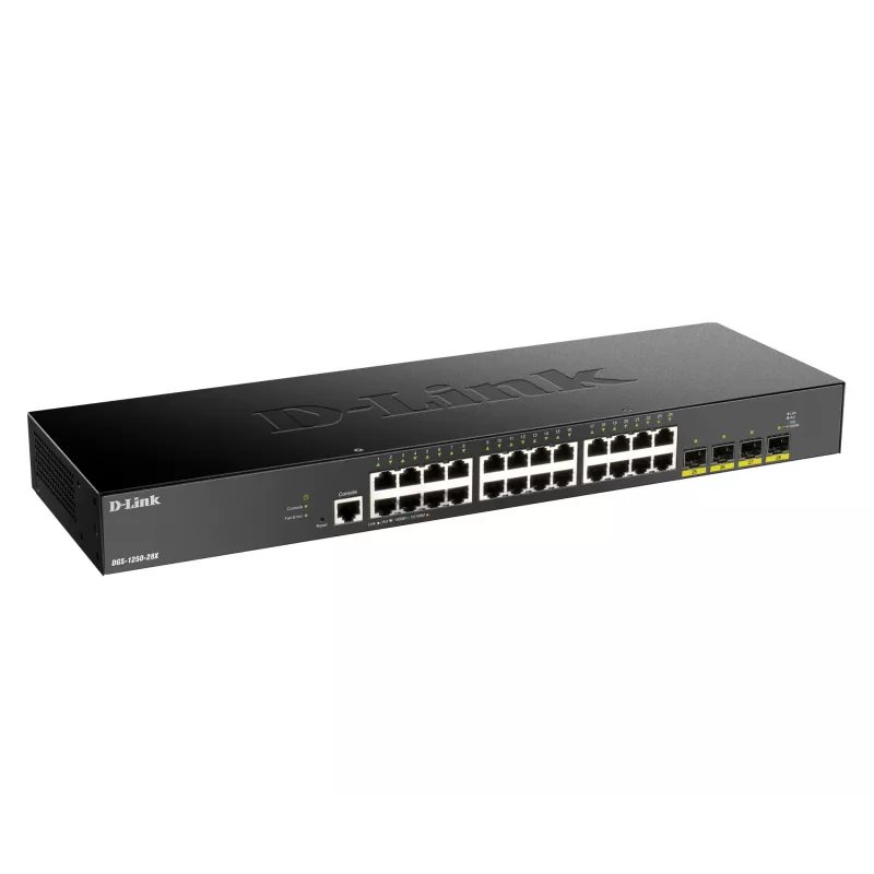 D-Link Switch Gigabit Smart Managed 24 porte con 4x 10G SFP+, Managed, L3, Gigabit Ethernet (10/100/1000), full duplex, montaggio rack
