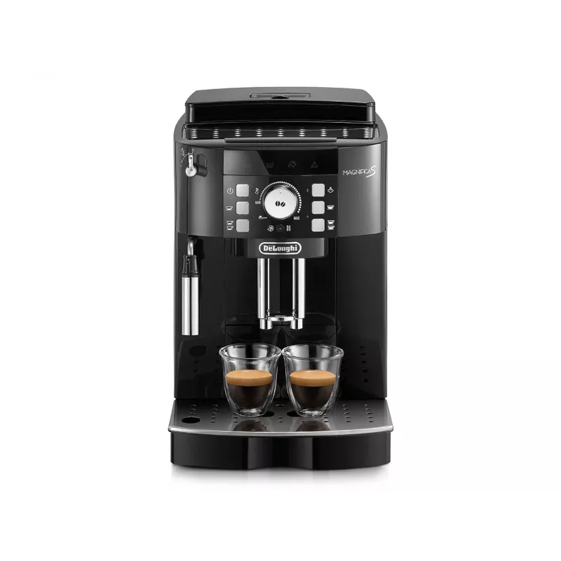 Macchina per espresso DeLonghi ECAM 21.117 B Magnifica S — completamente automatica, serbatoio acqua 1,8 l, contenitore chicchi 250 g, 15 bar, 2 erogatori