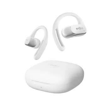 SHOKZ OpenFit Air, bianco, cuffie, wireless, archetto auricolare, chiamate / musica / sport / uso quotidiano, Bluetooth, bianco
