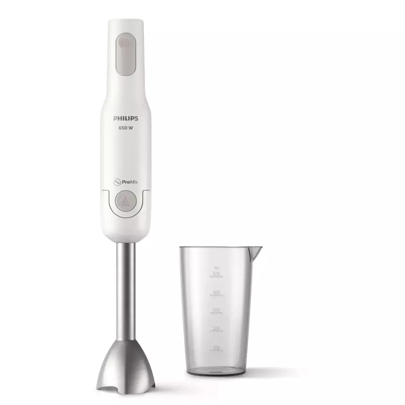 Frullatore a immersione Philips HR2534/00 — 650 W, 2 velocità, Pulse, gambo in metallo, bianco