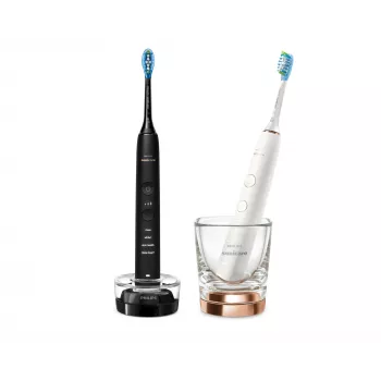 Spazzolino Philips HX9914/57 DiamondClean 9000 confezione da 2 nero/bianco