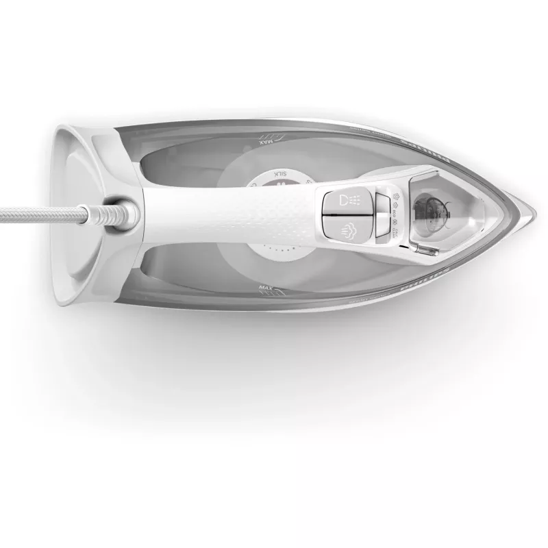 Ferro da stiro Philips serie 5000 DST5010/10 ferro da stiro a vapore suola SteamGlide Plus 2400 W grigio, bianco