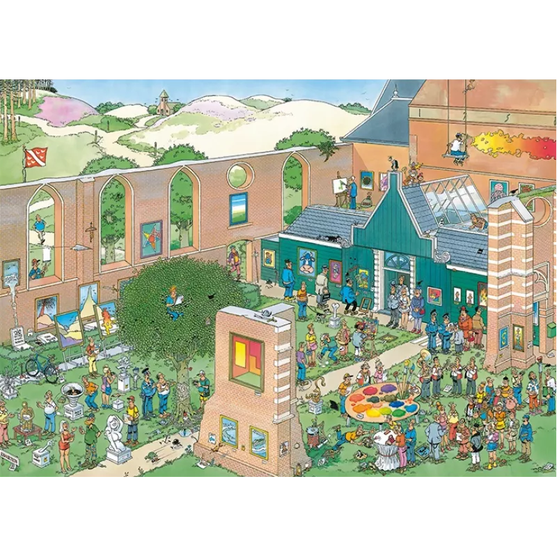 Jan van Haasteren Der Kunstmarkt 1000 pezzi, 1000 pz., Comics, 12 anni