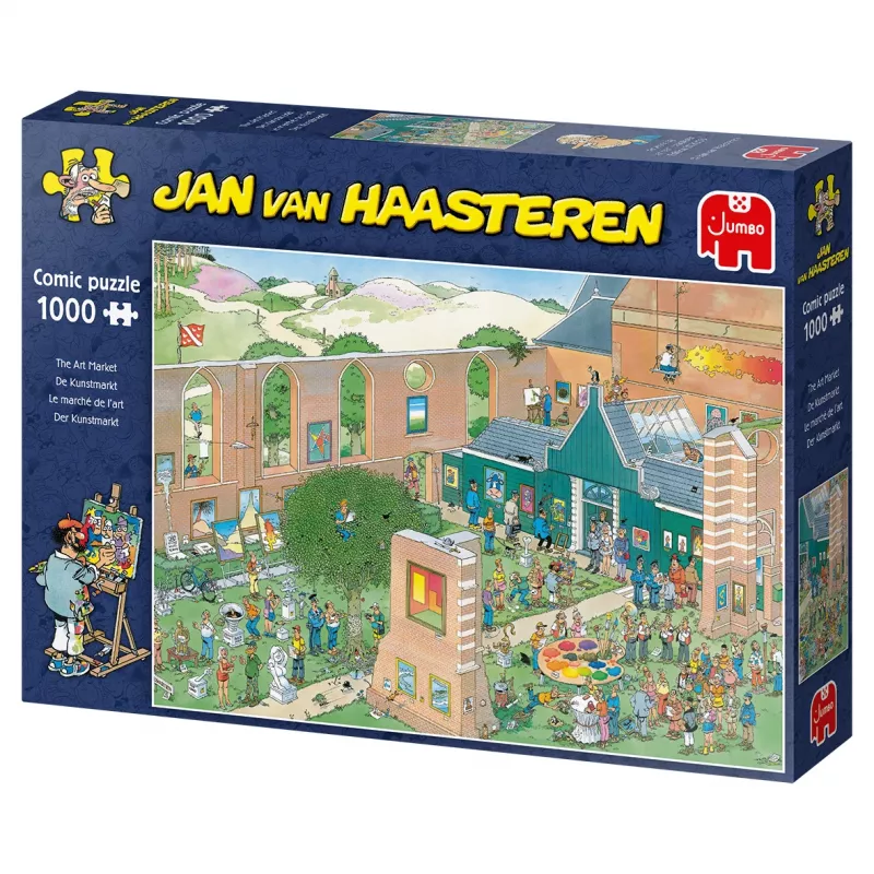 Jan van Haasteren Der Kunstmarkt 1000 pezzi, 1000 pz., Comics, 12 anni