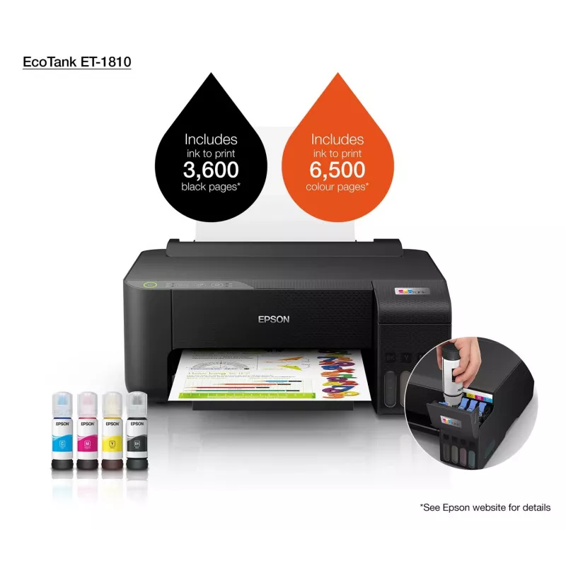 Epson EcoTank ET-1810 stampante a getto d'inchiostro colore 5760 x 1440 DPI A4 Wi-Fi