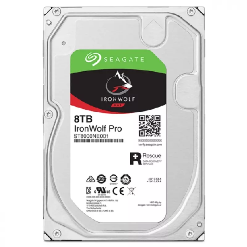 Disco fisso interno Seagate IronWolf Pro ST8000NT001 8 TB 7200 RPM 256 MB 3.5 pollici Serial ATA III