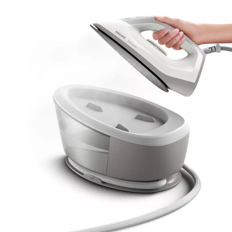 Centro stiro a vapore Philips Serie 2000 PSG2000/80 2400 W 1,4 L piastra in ceramica grigio, bianco