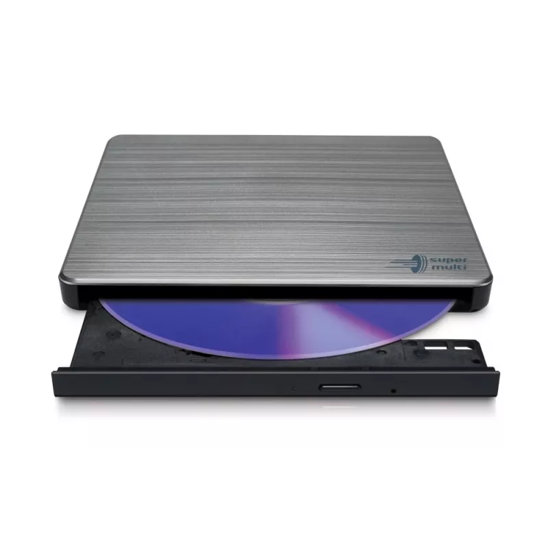 Masterizzatore DVD portatile slim HITACHI-LG DATA STORAGE - Gp60nw60 - USB 2.0 - argento
