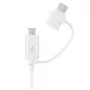 Cavo USB Samsung EP-DG930 USB 2.0 1,5 m USB A USB C/Micro-USB B bianco