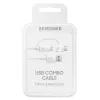 Cavo USB Samsung EP-DG930 USB 2.0 1,5 m USB A USB C/Micro-USB B bianco
