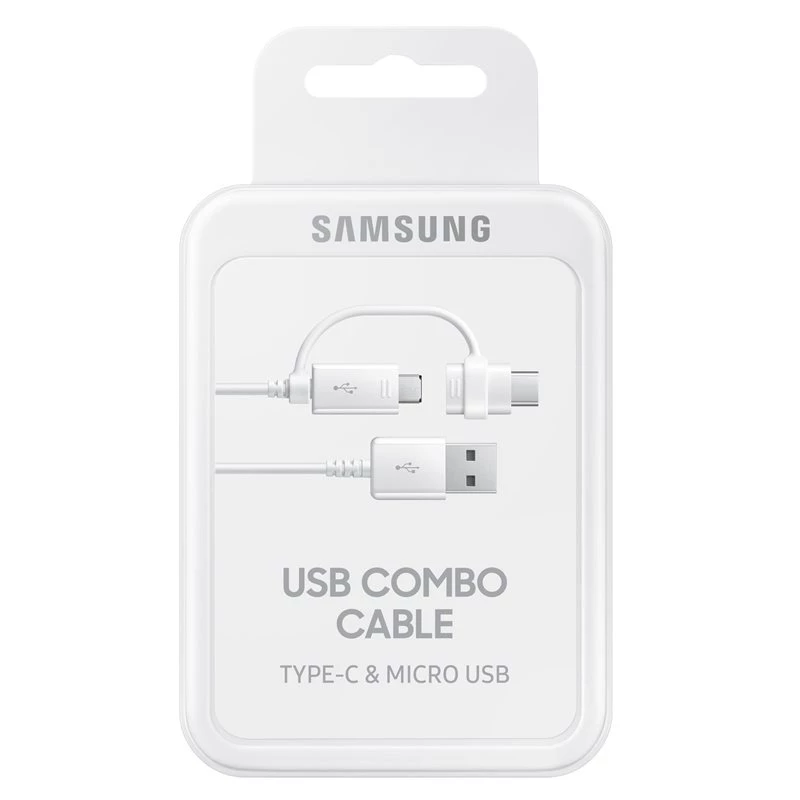 Cavo USB Samsung EP-DG930 USB 2.0 1,5 m USB A USB C/Micro-USB B bianco