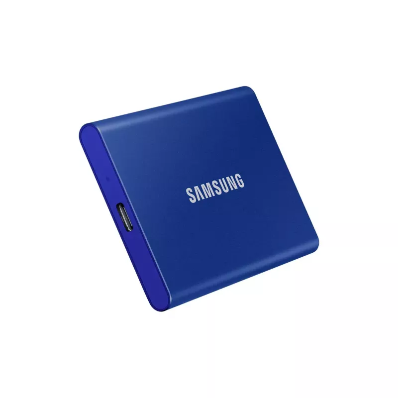 SSD esterno Samsung T7 Portable 1 TB, USB-C 3.2 Gen 2, NVMe, crittografia hardware AES-256, blu