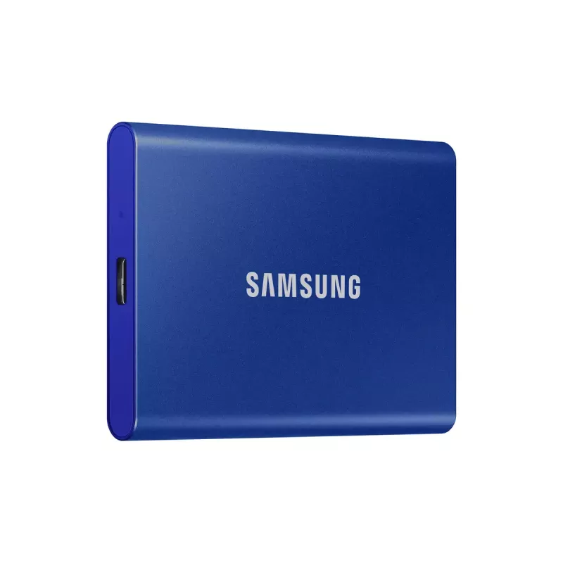 SSD esterno Samsung T7 Portable 1 TB, USB-C 3.2 Gen 2, NVMe, crittografia hardware AES-256, blu