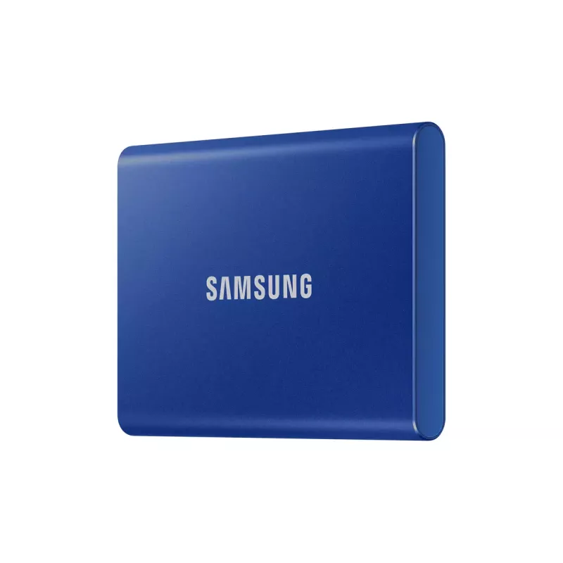 SSD esterno Samsung T7 Portable 1 TB, USB-C 3.2 Gen 2, NVMe, crittografia hardware AES-256, blu