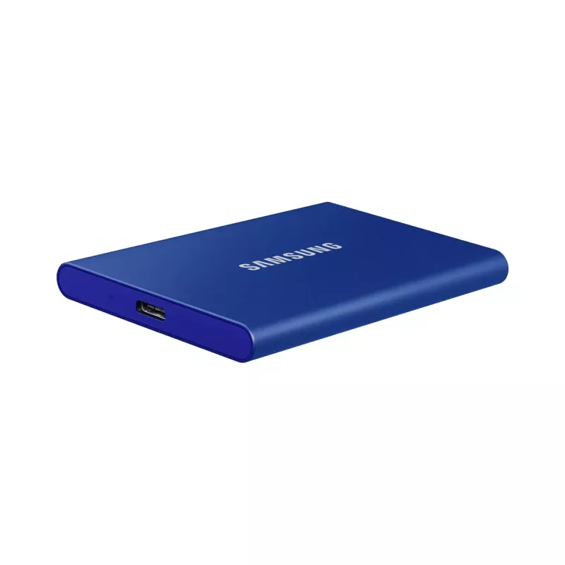SSD esterno Samsung T7 Portable 1 TB, USB-C 3.2 Gen 2, NVMe, crittografia hardware AES-256, blu