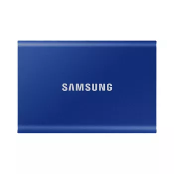 SSD esterno Samsung T7 Portable 1 TB, USB-C 3.2 Gen 2, NVMe, crittografia hardware AES-256, blu