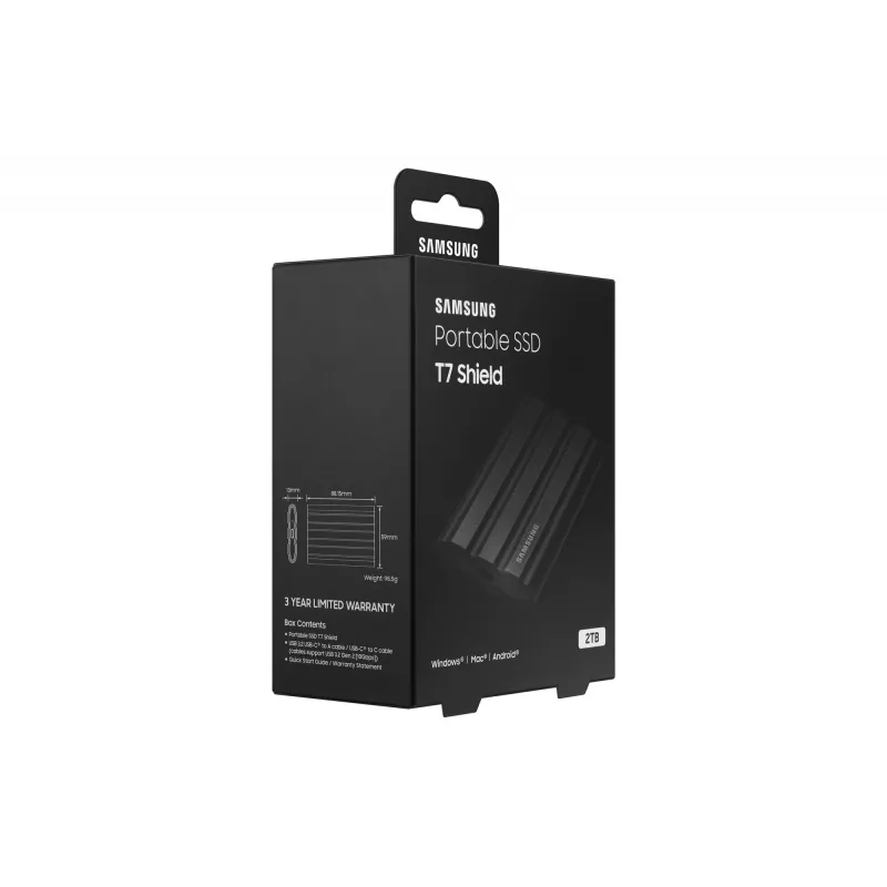 Samsung MU-PE2T0S 2 TB USB Type-C 3.2 Gen 2 (3.1 Gen 2) nero