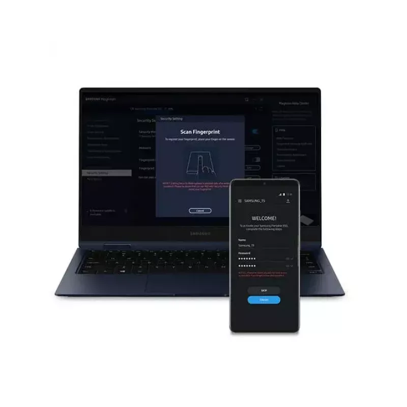 SSD esterno Samsung MU-PE1T0R 1 TB USB Type-C 3.2 Gen 2 (NVMe), blu, case in gomma