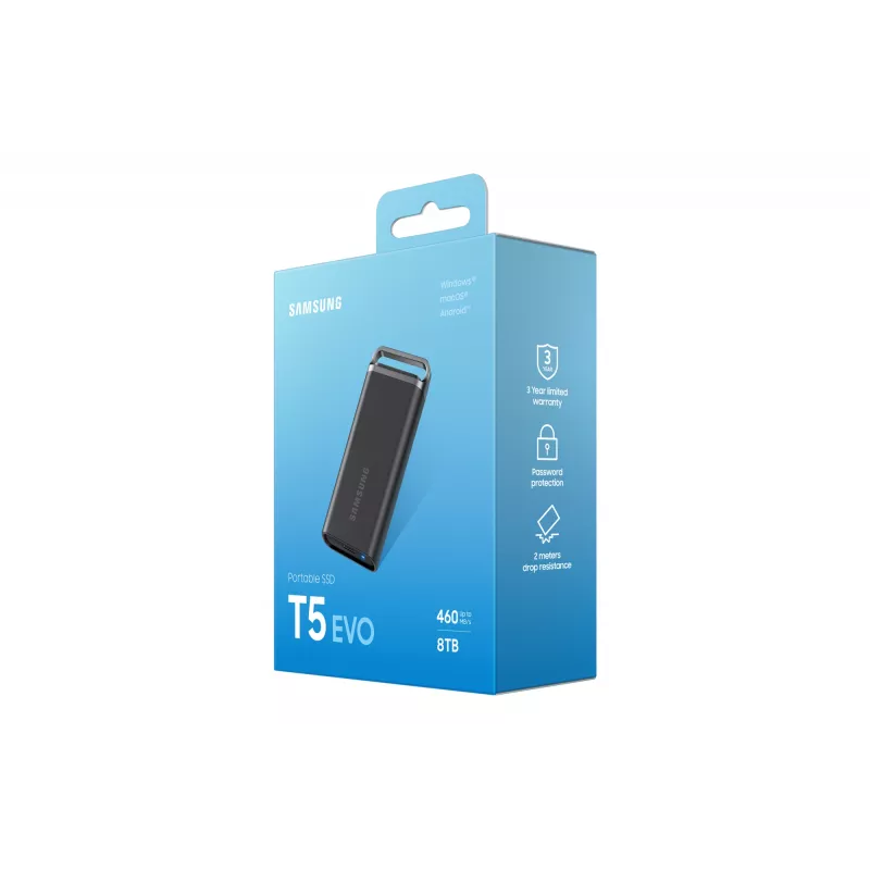 Samsung MU-PH8T0S 8 TB 3.2 Gen 1 (3.1 Gen 1) nero