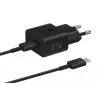 Caricabatterie Samsung EP-T2510 25W USB-C ricarica rapida da interno, nero, cavo 1 m