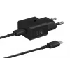 Caricabatterie Samsung EP-T2510 25W USB-C ricarica rapida da interno, nero, cavo 1 m