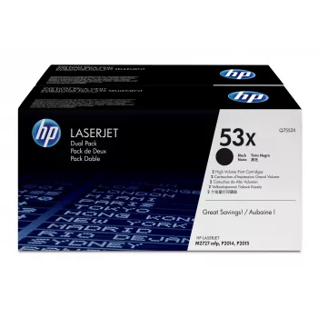 HP 53X confezione da 2 cartucce toner nere High Yield originali LaserJet