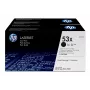 HP 53X confezione da 2 cartucce toner nere High Yield originali LaserJet
