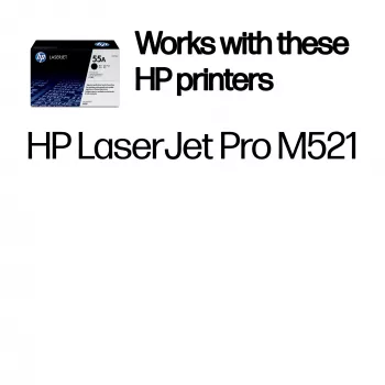 Cartuccia toner HP 55A nero originale LaserJet, 6000 pagine, nero, 1 pz.