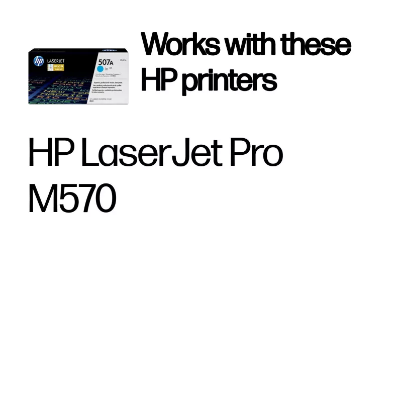 Cartuccia toner originale HP 507A LaserJet ciano, 6000 pagine, ciano, 1 pz.