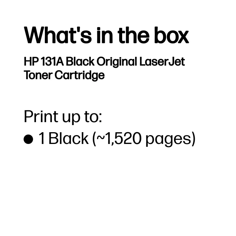 Cartuccia toner HP No.131A nero CF210A 1500 pagine