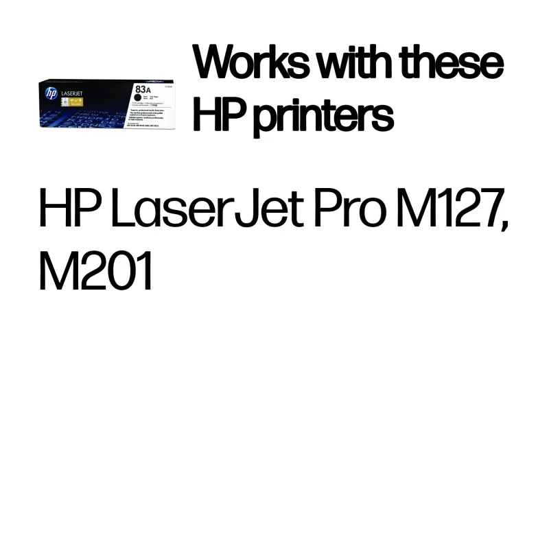 Cartuccia toner originale HP 83A LaserJet nero