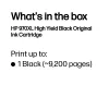 Cartuccia d'inchiostro originale HP 970XL nero ad alta capacità, nero, 1 pz., 9200 pagine
