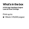 Cartuccia toner originale HP 81X LaserJet nero ad alta capacità, 25000 pagine, nero, 1 pz.
