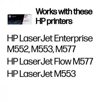 Cartuccia toner originale HP 508X LaserJet ad alta resa magenta