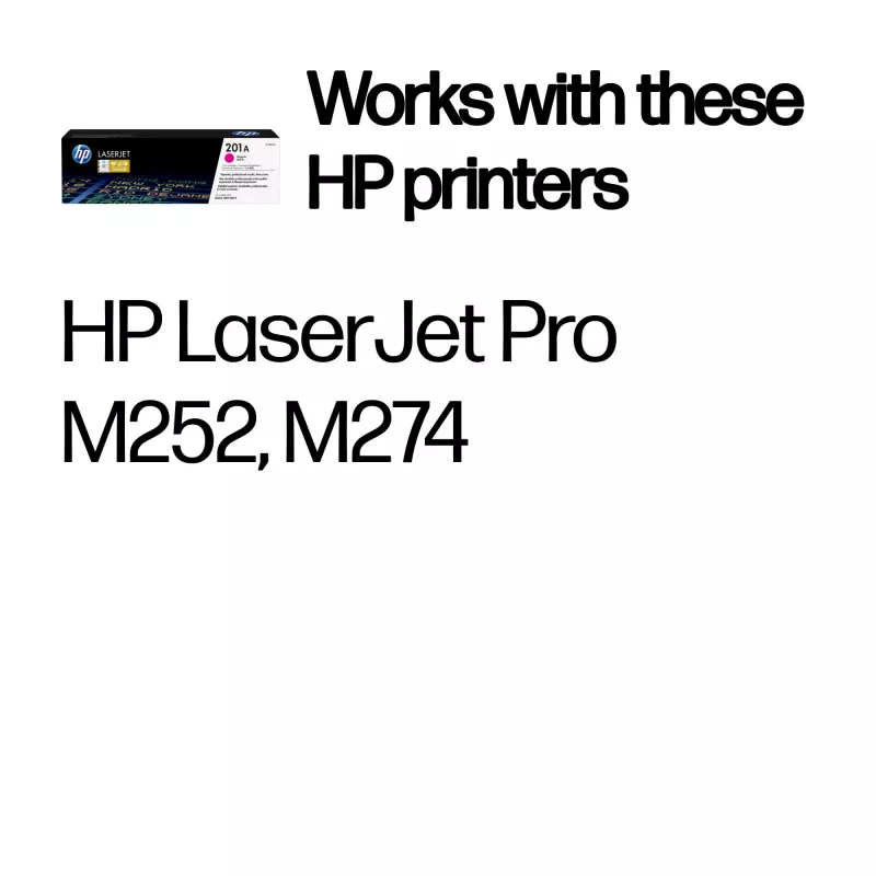 Cartuccia toner originale HP 201A LaserJet magenta
