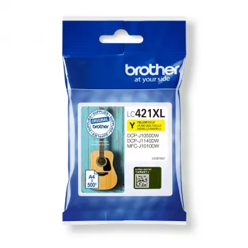 Brother LC-421XLY cartuccia per stampante 1 pezzo originale High (XL) Yield giallo