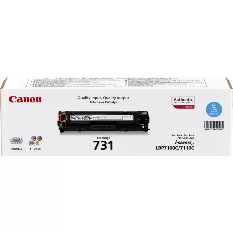 Cartuccia toner Canon 731 1 pezzo originale ciano