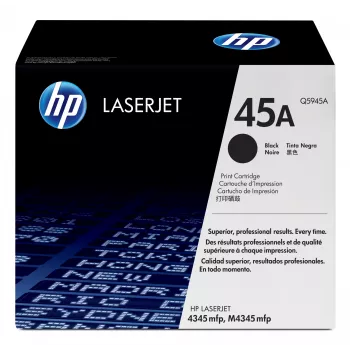 HP 45A cartuccia toner LaserJet originale nero, 18.000 pagine, nero, 1 pezzo