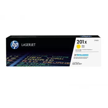 HP 201X High Yield Yellow cartuccia toner LaserJet originale, 2300 pagine, giallo, 1 pezzo